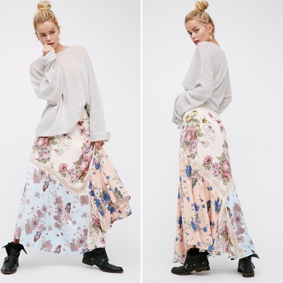 Free People Dresses & Skirts - Free People Shakedown Town Maxi Skirt Floral Sz 0